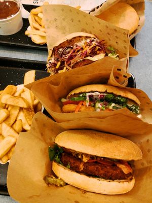 Burgers at Swing Kitchen - Schottenfeldgasse in Vienna