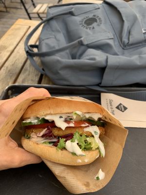 Vienna burger  at Swing Kitchen - Schottenfeldgasse in Vienna