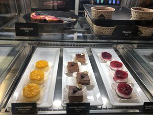 Deserts of the day. Tiramisu is amazing! at Swing Kitchen - Schottenfeldgasse in Vienna