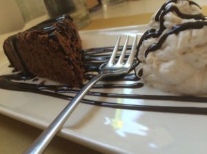 Chocolate orange cake at Bottega Bio in Pesaro