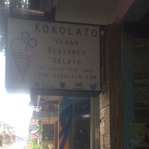 sign  at Kokolato in Ubud