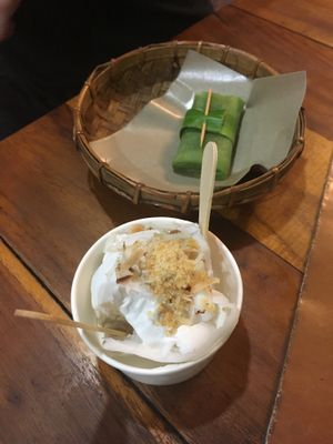 coconut ice cream for 28k at Tukies Coconut Shop  in Ubud