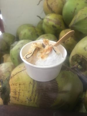 Delicious vegan coconut ice cream 😍 at Tukies Coconut Shop  in Ubud