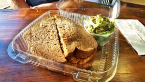 BLAT: Bacon (Tempeh), Lettuce, Avocado, Tomato at The Living Root Cellar in Riverside