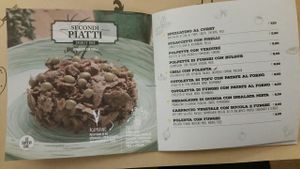Menù secondi piatti  at Universo Vegano in Rimini