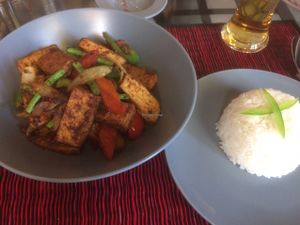 stir fried lemongrass at Joe to Go in Siem Reap