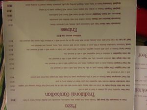 menu 1 at Joe to Go in Siem Reap