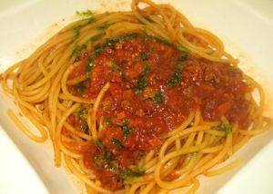 Spag bol at Green Fresh Vegan Restaurant in New Territories