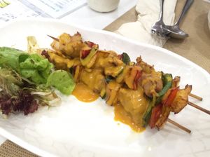 Skewers at Green Fresh Vegan Restaurant in New Territories