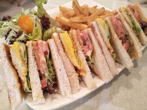 Club sandwich  at Green Fresh Vegan Restaurant in New Territories