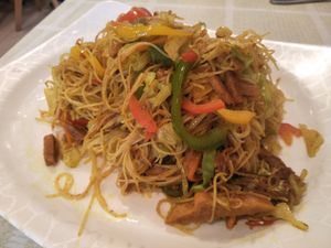 Singapore noodles  at Green Fresh Vegan Restaurant in New Territories