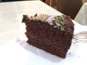 Vegan cake at Green Fresh Vegan Restaurant in New Territories