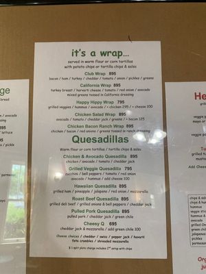 Menu pg3 at Down the Alley Cafe in Decatur