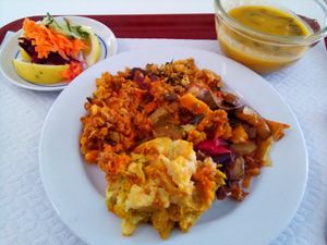 Veggies mix at Sociedade Portuguesa de Naturalogia in Lisbon