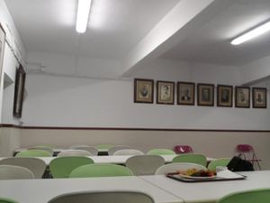 The cantine's main room at Sociedade Portuguesa de Naturalogia in Lisbon