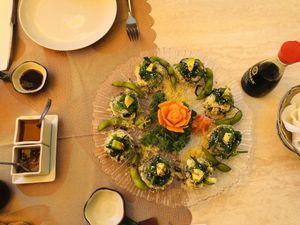 Futomakis de verduras at Gran Familia in Tenerife
