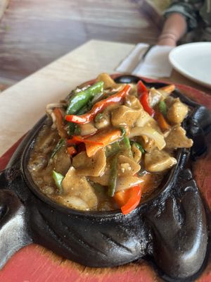 ‘vegetarian meat'  at Gran Familia in Tenerife