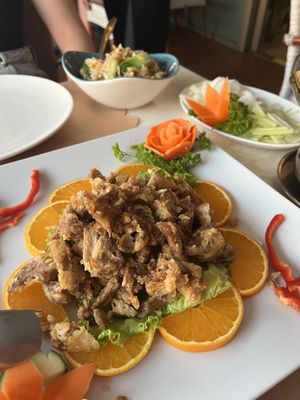 vegan duck   at Gran Familia in Tenerife