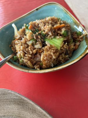 Vegan rice dish   at Gran Familia in Tenerife