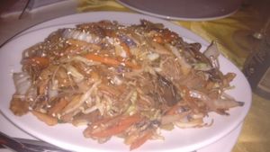 vermicelli with vegetables at Gran Familia in Tenerife