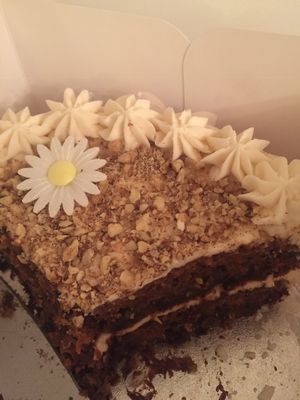 Simply V carrot cake  at Simply V in Cardiff