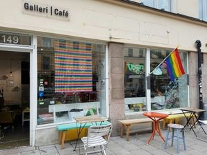 outside at Femtopia in Stockholm