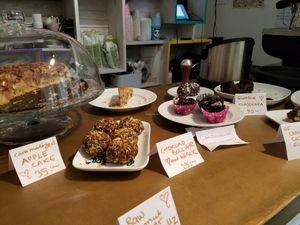 vegan baked goods at Femtopia in Stockholm