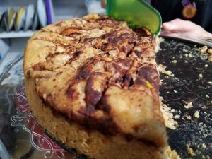 vegan apple cake at Femtopia in Stockholm