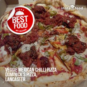 veggie mexican chilli pizza at The Gregson in Lancaster