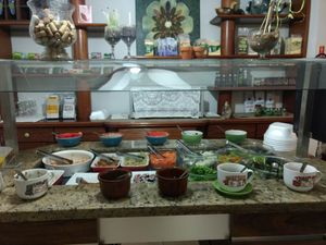 Salad buffet at Harmonia de Terra in Camboriu