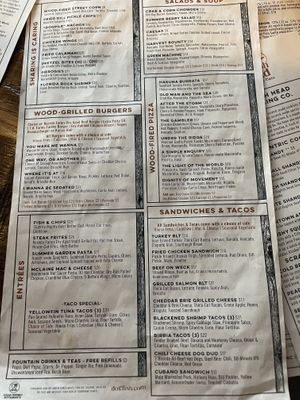 No more vegan pesto pasto, nothing marked vegan   at Dogfish Head Brewing in Rehoboth Beach