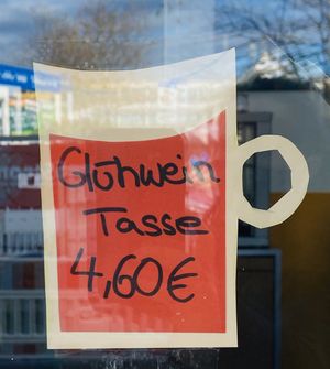 Glühwein available  at Nepomuk in Reutlingen