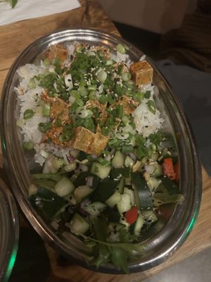 Tofu rice bowl   at Spork in Bend