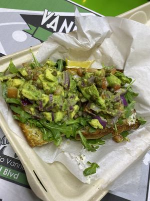 Avocado bruschetta… so big and so good! at Vannucchi Brothers in Hollywood