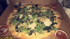  Vegan white pizza at Vannucchi Brothers in Hollywood