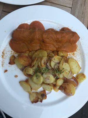 Tasty Currywurst! at Kaiserhuettn in Bonn