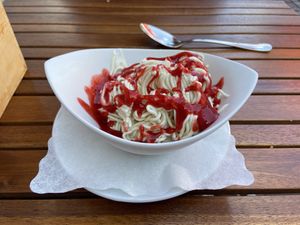 Spaghettieis  at Kaiserhuettn in Bonn