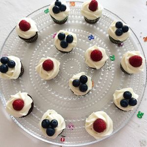 Mini chocolate vanilla cupcakes at Cafe 98 in Helsinki