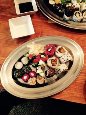 Vegan sushi at pirata at Pirata in Vienna