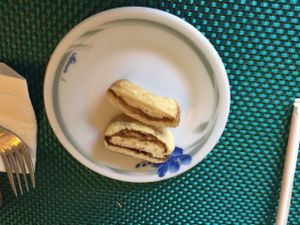 'Sweet bread' - the only vegan dessert :-( at O Vegetariano Gourmet in Sao Paulo