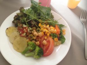 Some of the options of the salad buffet. at O Vegetariano Gourmet in Sao Paulo