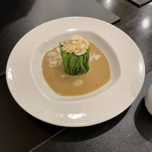 Spinach and almond  at Joy Veg Fruit Dining in Sydney