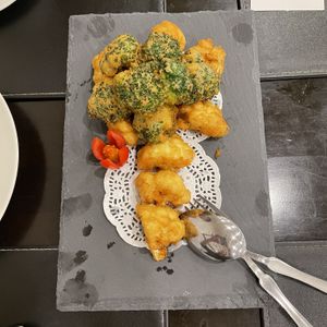 Deep fried cauliflower   at Joy Veg Fruit Dining in Sydney