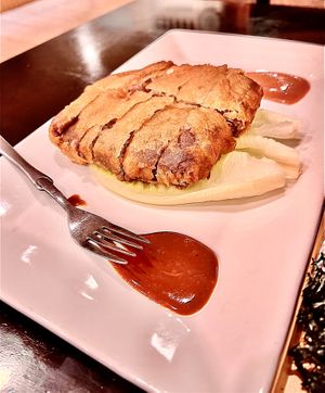 Vegan taro stuffed duck  at Joy Veg Fruit Dining in Sydney