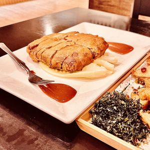 Vegan taro stuffed duck  at Joy Veg Fruit Dining in Sydney