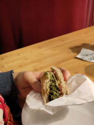 Yummy falafel Burger at Sol in Konstanz