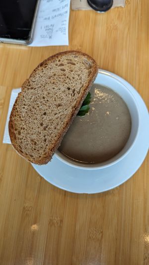 Champignons suppe at Sol in Konstanz