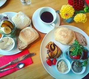 Variations of breakfast with coffee ☕ at Sol in Konstanz