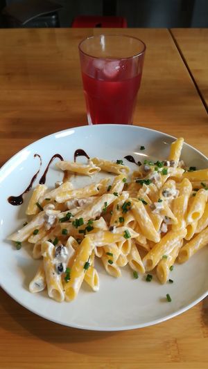 vegan carbonara at Sol in Konstanz