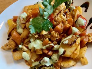 oven veggies at Sol in Konstanz